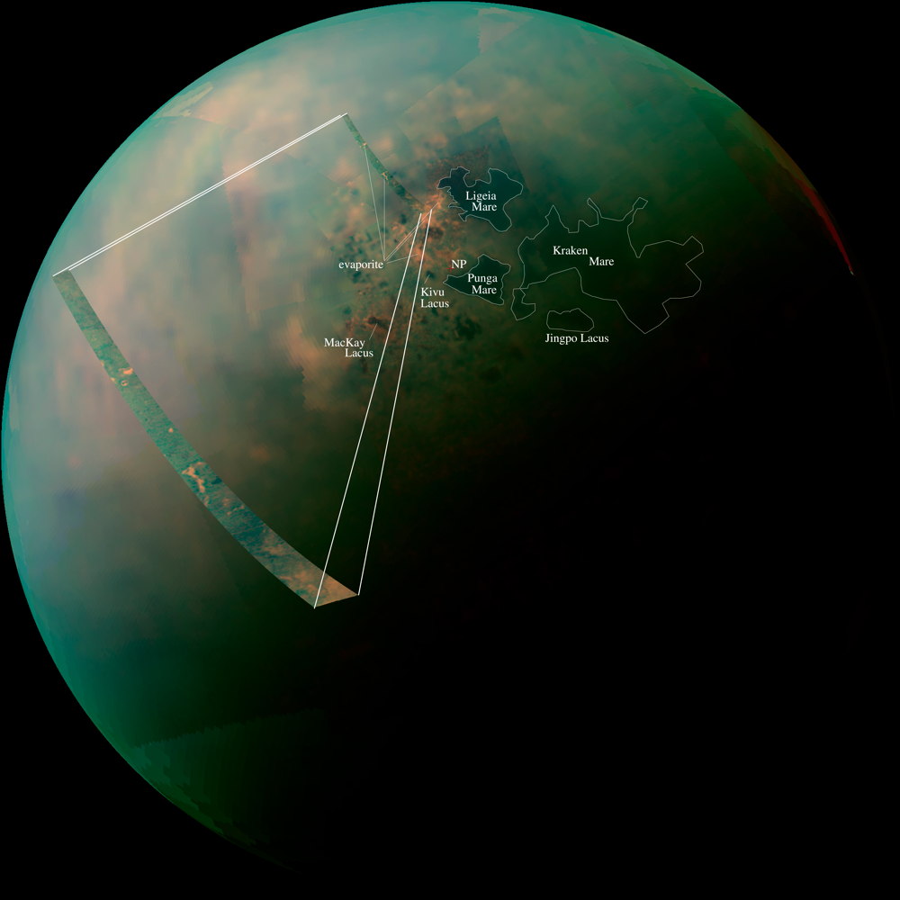 Spring on Saturn's Moon Titan Reveals Amazing Views of Otherworldly Lakes (Photos)